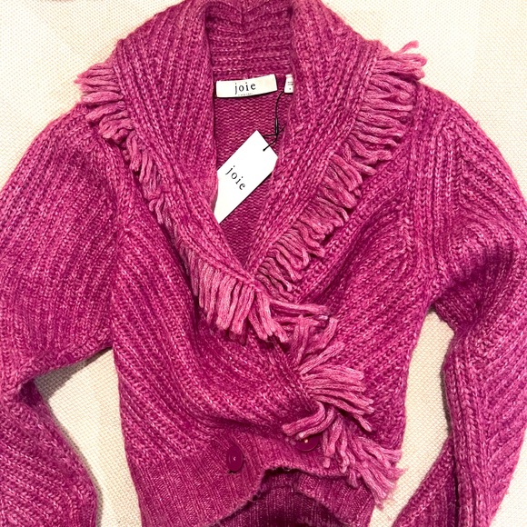 NWT Joie wool pink/plum colored sweater. Super soft and not scratchy. Size small - Picture 1 of 4